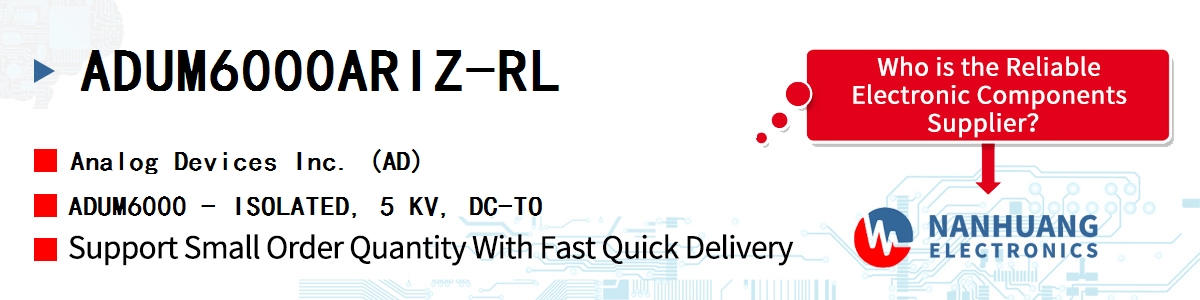 ADUM6000ARIZ-RL ADI ADUM6000 - ISOLATED, 5 KV, DC-TO