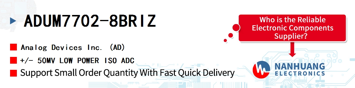 ADUM7702-8BRIZ ADI +/- 50MV LOW POWER ISO ADC