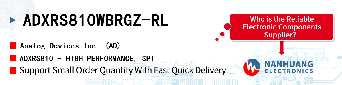 ADXRS810WBRGZ-RL ADI ADXRS810 - HIGH PERFORMANCE, SPI