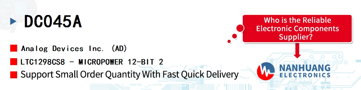 DC045A ADI LTC1298CS8 - MICROPOWER 12-BIT 2