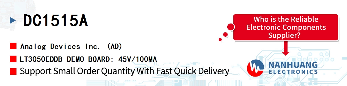 DC1515A ADI LT3050EDDB DEMO BOARD: 45V/100MA