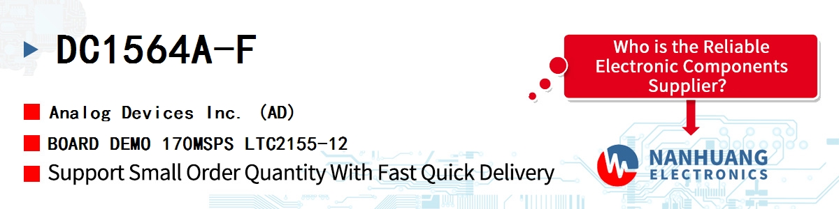 DC1564A-F ADI BOARD DEMO 170MSPS LTC2155-12