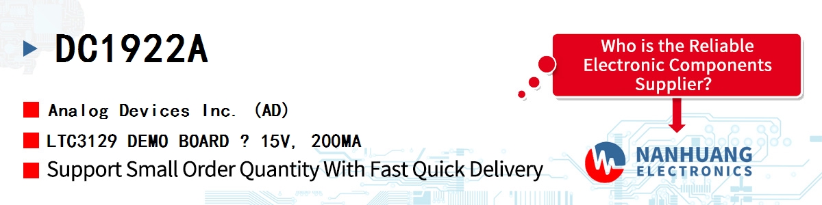 DC1922A ADI LTC3129 DEMO BOARD ? 15V, 200MA