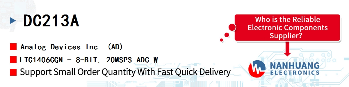 DC213A ADI LTC1406CGN - 8-BIT, 20MSPS ADC W