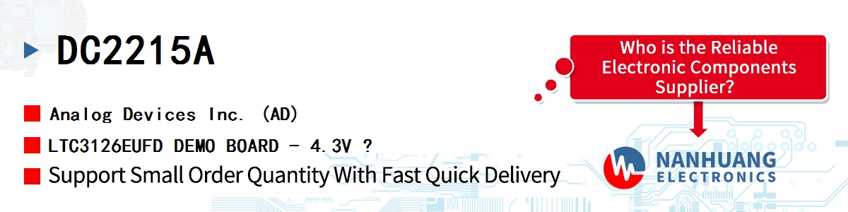 DC2215A ADI LTC3126EUFD DEMO BOARD - 4.3V ?