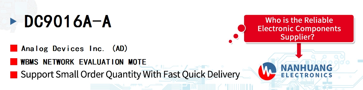 DC9016A-A ADI WBMS NETWORK EVALUATION MOTE