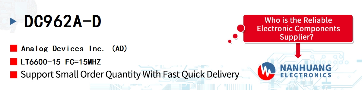 DC962A-D ADI LT6600-15 FC=15MHZ