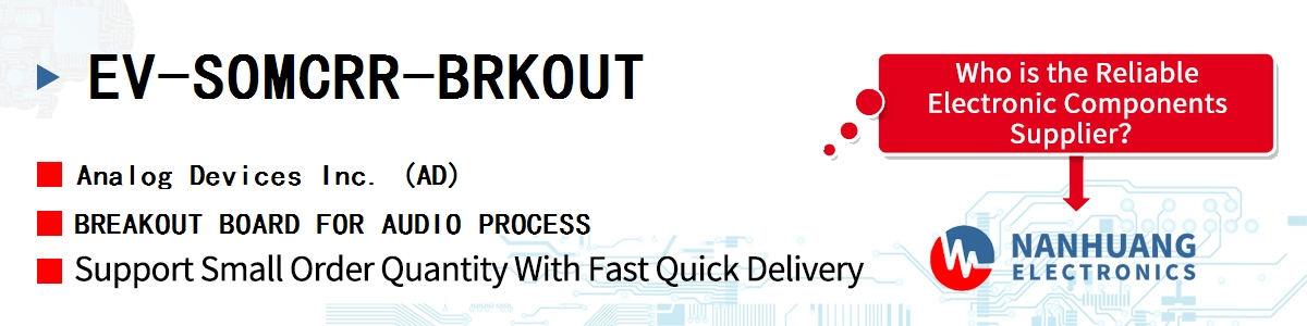 EV-SOMCRR-BRKOUT ADI BREAKOUT BOARD FOR AUDIO PROCESS
