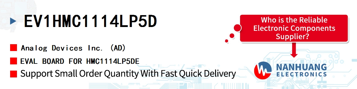 EV1HMC1114LP5D ADI EVAL BOARD FOR HMC1114LP5DE