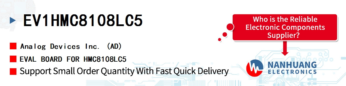 EV1HMC8108LC5 ADI EVAL BOARD FOR HMC8108LC5