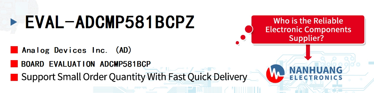 EVAL-ADCMP581BCPZ ADI BOARD EVALUATION ADCMP581BCP