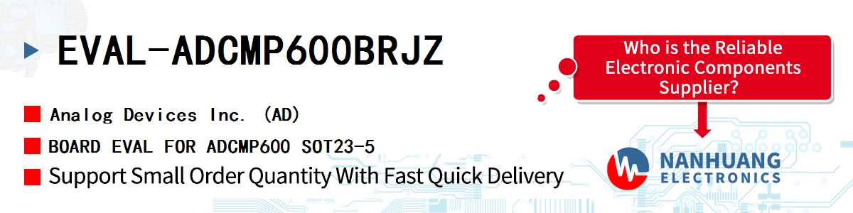 EVAL-ADCMP600BRJZ ADI BOARD EVAL FOR ADCMP600 SOT23-5