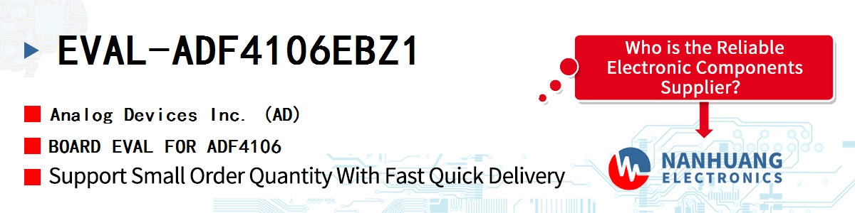 EVAL-ADF4106EBZ1 ADI BOARD EVAL FOR ADF4106