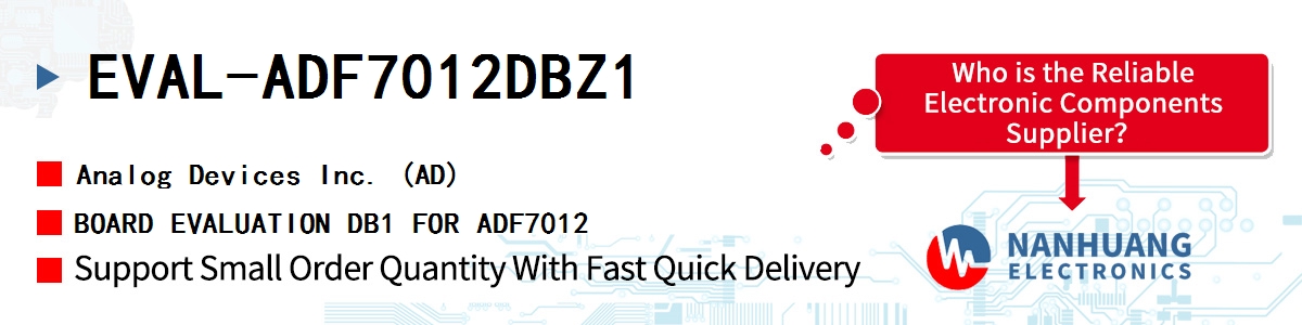 EVAL-ADF7012DBZ1 ADI BOARD EVALUATION DB1 FOR ADF7012