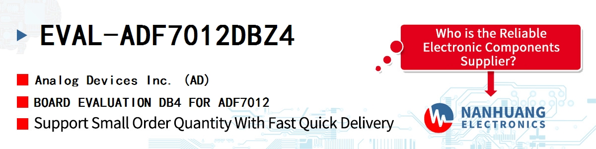 EVAL-ADF7012DBZ4 ADI BOARD EVALUATION DB4 FOR ADF7012