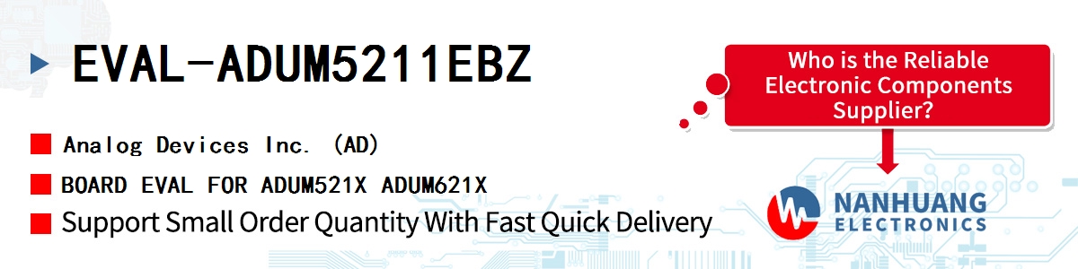 EVAL-ADUM5211EBZ ADI BOARD EVAL FOR ADUM521X ADUM621X