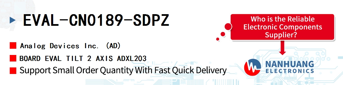 EVAL-CN0189-SDPZ ADI BOARD EVAL TILT 2 AXIS ADXL203