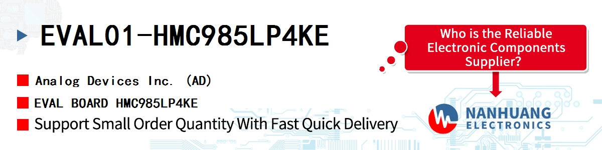 EVAL01-HMC985LP4KE ADI EVAL BOARD HMC985LP4KE