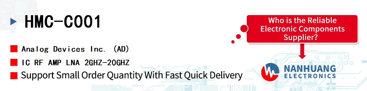 HMC-C001 ADI IC RF AMP LNA 2GHZ-20GHZ
