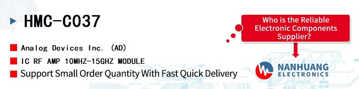 HMC-C037 ADI IC RF AMP 10MHZ-15GHZ MODULE