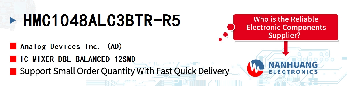 HMC1048ALC3BTR-R5 ADI IC MIXER DBL BALANCED 12SMD