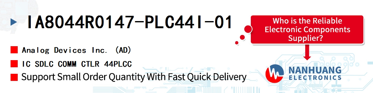 IA8044R0147-PLC44I-01 ADI IC SDLC COMM CTLR 44PLCC