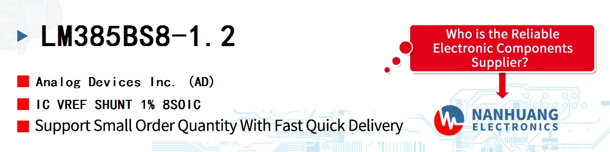 LM385BS8-1.2 ADI IC VREF SHUNT 1% 8SOIC