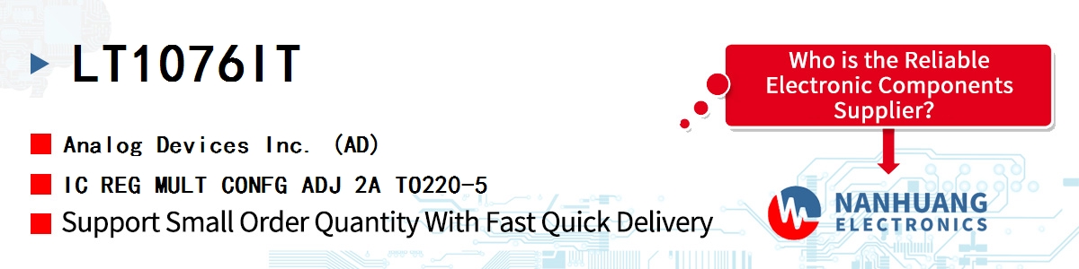 LT1076IT ADI IC REG MULT CONFG ADJ 2A TO220-5