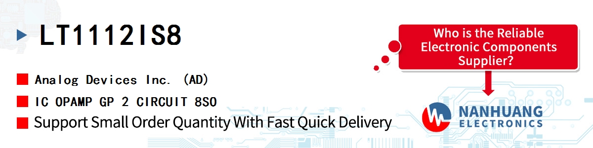 LT1112IS8 ADI IC OPAMP GP 2 CIRCUIT 8SO