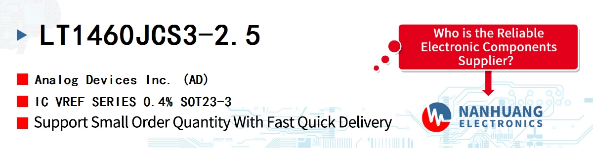LT1460JCS3-2.5 ADI IC VREF SERIES 0.4% SOT23-3
