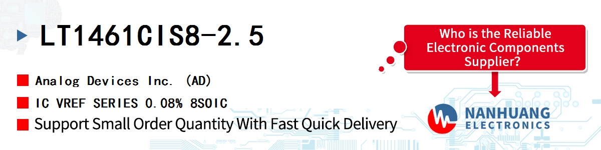 LT1461CIS8-2.5 ADI IC VREF SERIES 0.08% 8SOIC