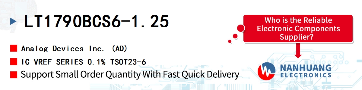 LT1790BCS6-1.25 ADI IC VREF SERIES 0.1% TSOT23-6