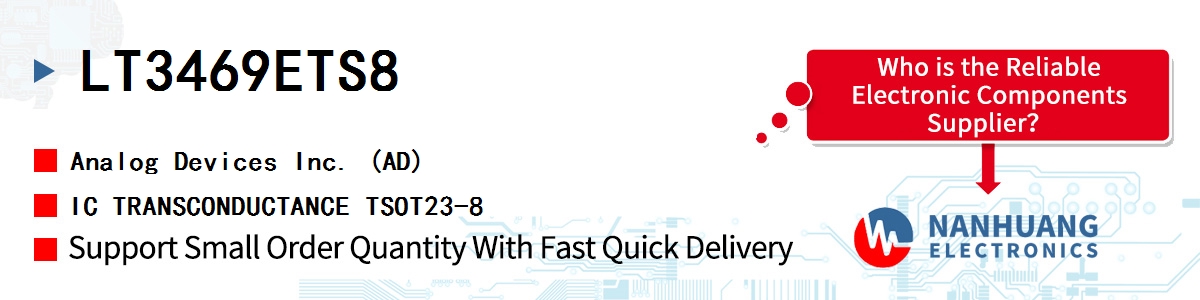 LT3469ETS8 ADI IC TRANSCONDUCTANCE TSOT23-8