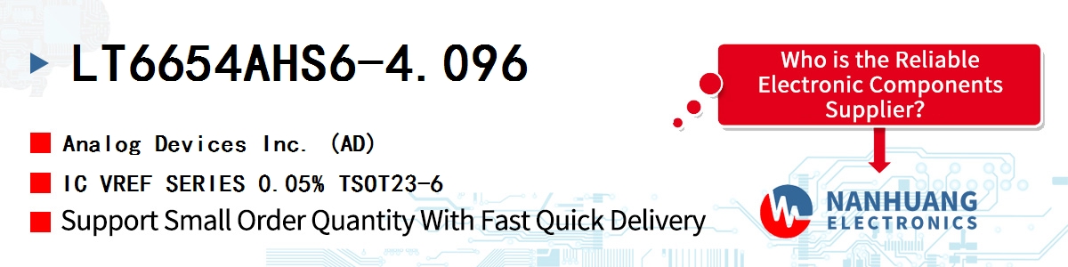 LT6654AHS6-4.096 ADI IC VREF SERIES 0.05% TSOT23-6