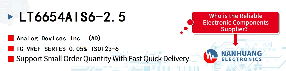 LT6654AIS6-2.5 ADI IC VREF SERIES 0.05% TSOT23-6