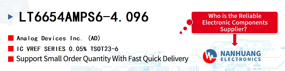 LT6654AMPS6-4.096 ADI IC VREF SERIES 0.05% TSOT23-6