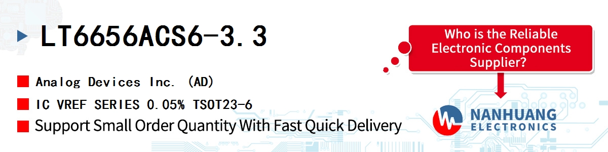 LT6656ACS6-3.3 ADI IC VREF SERIES 0.05% TSOT23-6