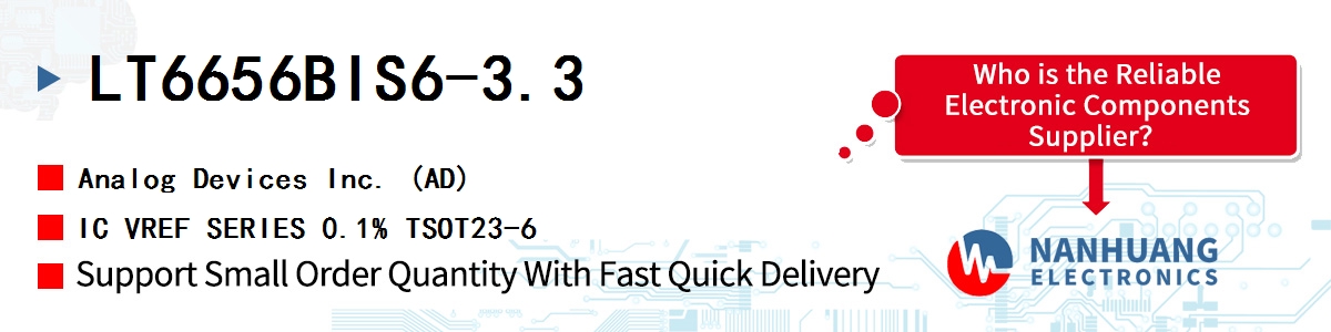 LT6656BIS6-3.3 ADI IC VREF SERIES 0.1% TSOT23-6