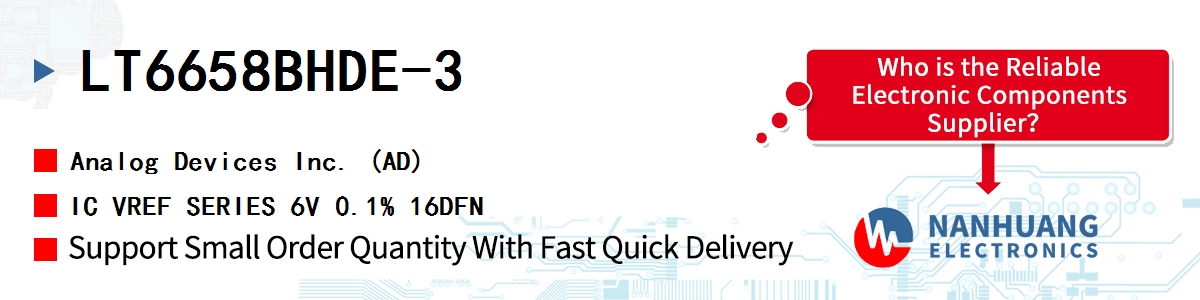 LT6658BHDE-3 ADI IC VREF SERIES 6V 0.1% 16DFN