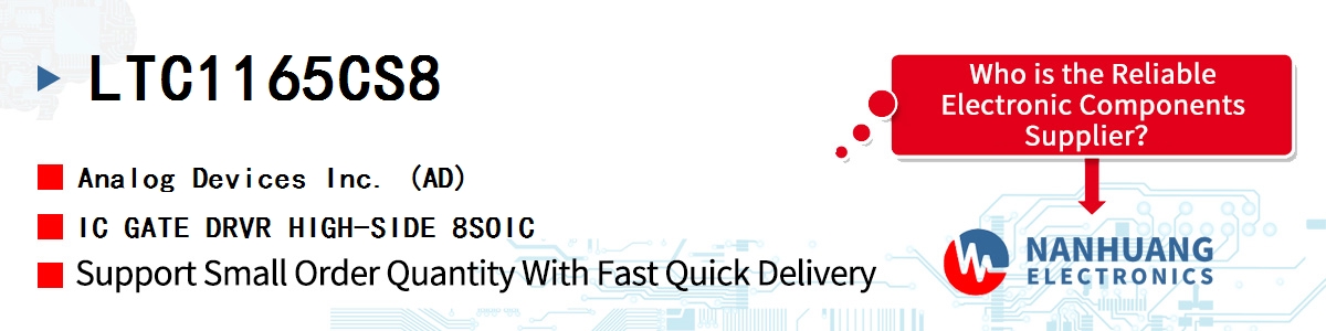 LTC1165CS8 ADI IC GATE DRVR HIGH-SIDE 8SOIC