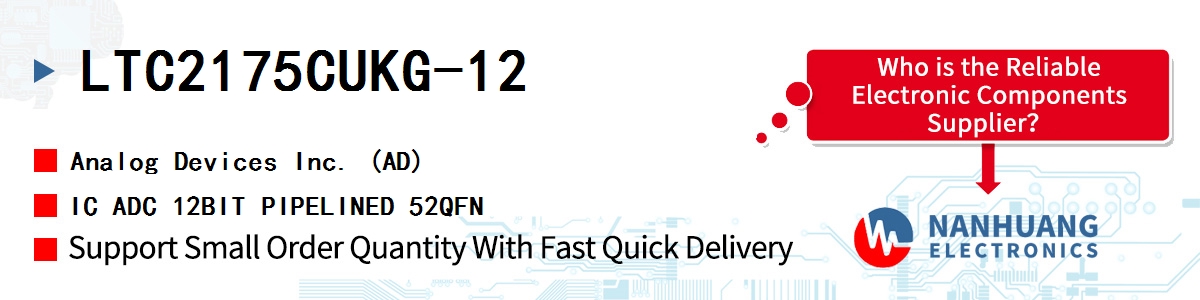 LTC2175CUKG-12 ADI IC ADC 12BIT PIPELINED 52QFN