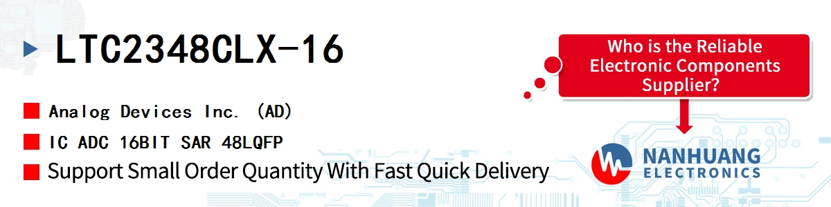 LTC2348CLX-16 ADI IC ADC 16BIT SAR 48LQFP