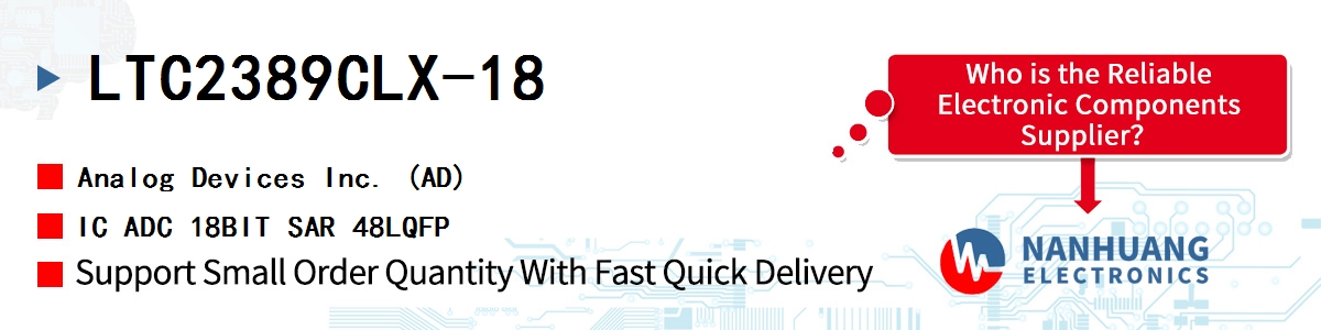 LTC2389CLX-18 ADI IC ADC 18BIT SAR 48LQFP