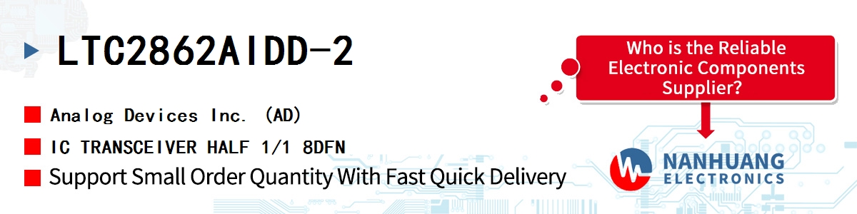 LTC2862AIDD-2 ADI IC TRANSCEIVER HALF 1/1 8DFN