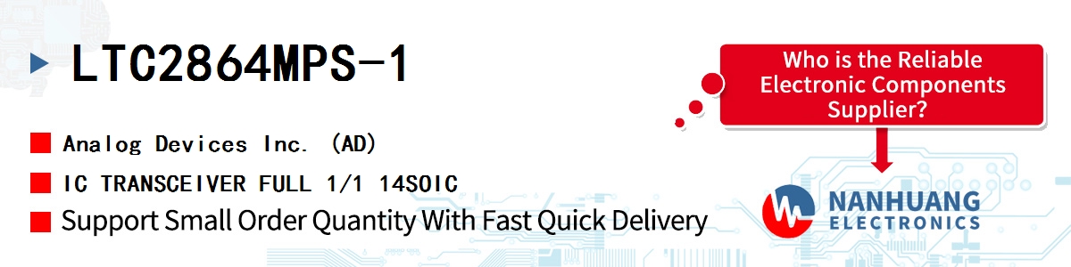 LTC2864MPS-1 ADI IC TRANSCEIVER FULL 1/1 14SOIC