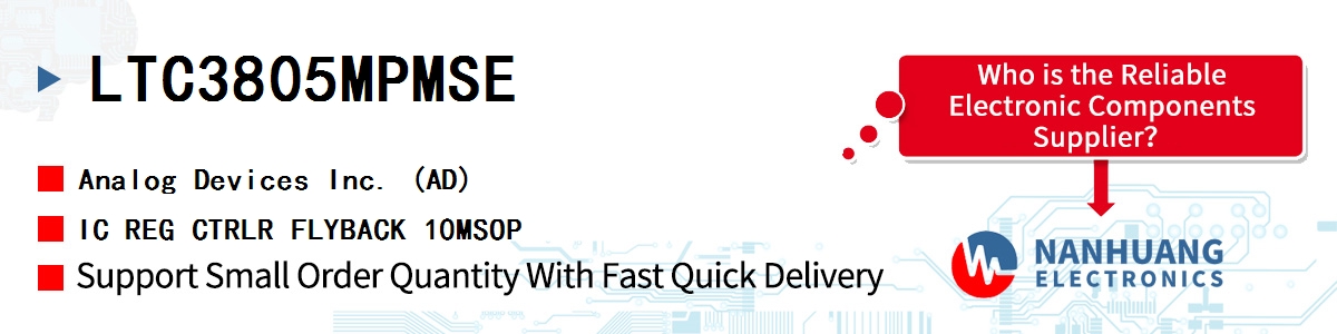 LTC3805MPMSE ADI IC REG CTRLR FLYBACK 10MSOP