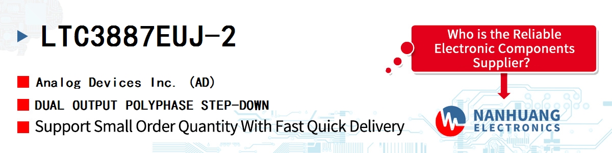 LTC3887EUJ-2 ADI DUAL OUTPUT POLYPHASE STEP-DOWN