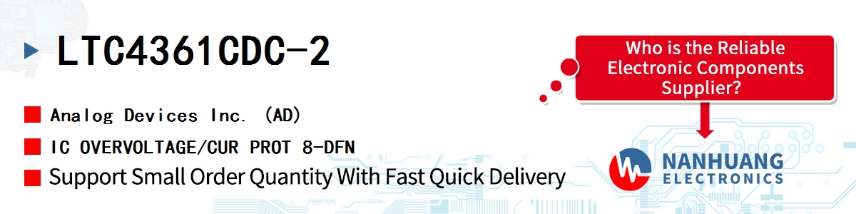 LTC4361CDC-2 ADI IC OVERVOLTAGE/CUR PROT 8-DFN