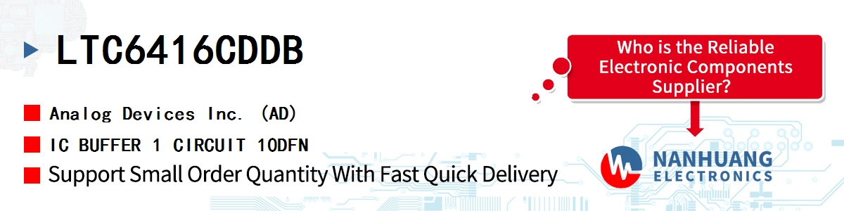 LTC6416CDDB ADI IC BUFFER 1 CIRCUIT 10DFN