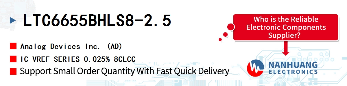 LTC6655BHLS8-2.5 ADI IC VREF SERIES 0.025% 8CLCC